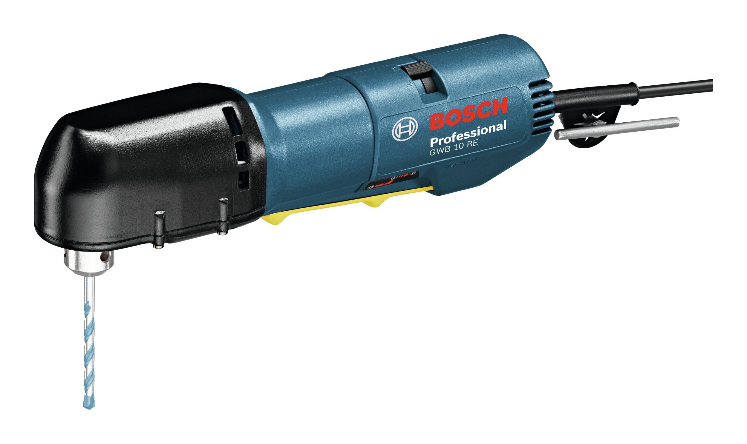 Bosch Professional Bohrmaschine GWB 10 RE, 230 V, max. 750 U/min, Winkelbohrmaschine - im Karton