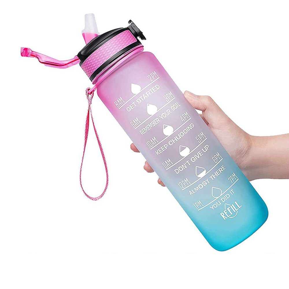 Jormftte Motivation Trinkflasche Zeitmarker Wasserflasche mit