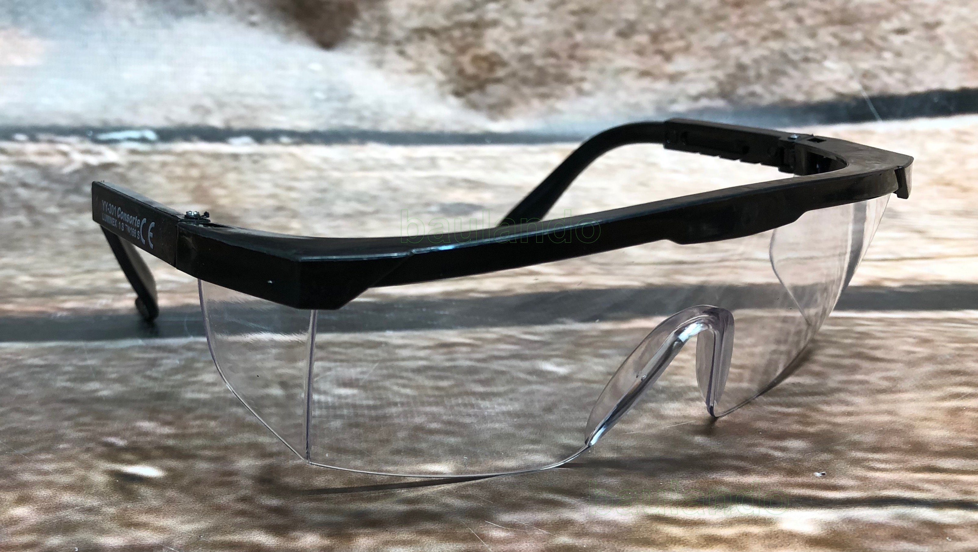 TRIZERATOP Arbeitsschutzbrille Schutzbrille mit Bügel, und Seitenschutz EN -166, verstellbar – Bild 3 von 3