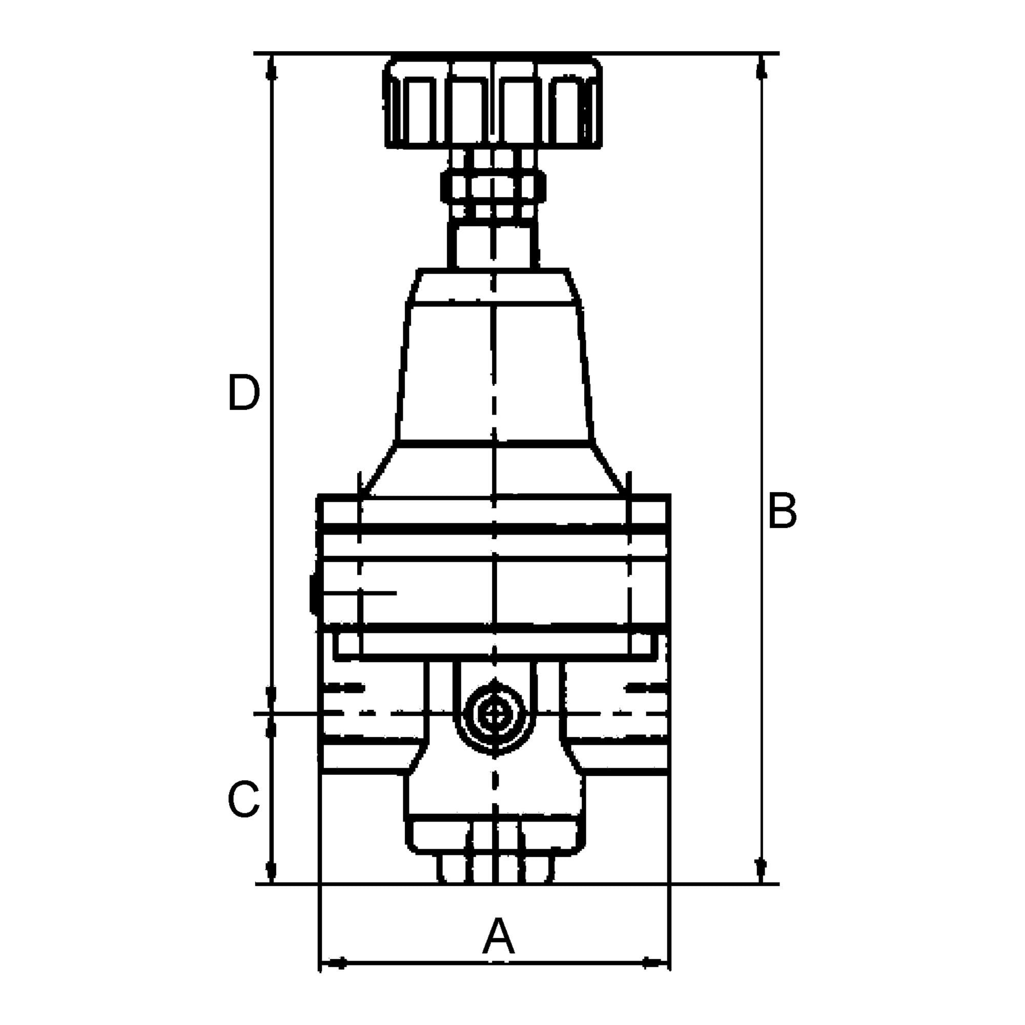 RIEGLER Druckregler Riegler Präzisionsdruckregler ohne Eigenluftverbrauch, G 1/4, 0,1 - 3