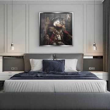 DOTCOMCANVAS® Leinwandbild Billionaire, Leinwandbild Dagobert Duck Renaissance Portrait Wandbild Kunstdruck