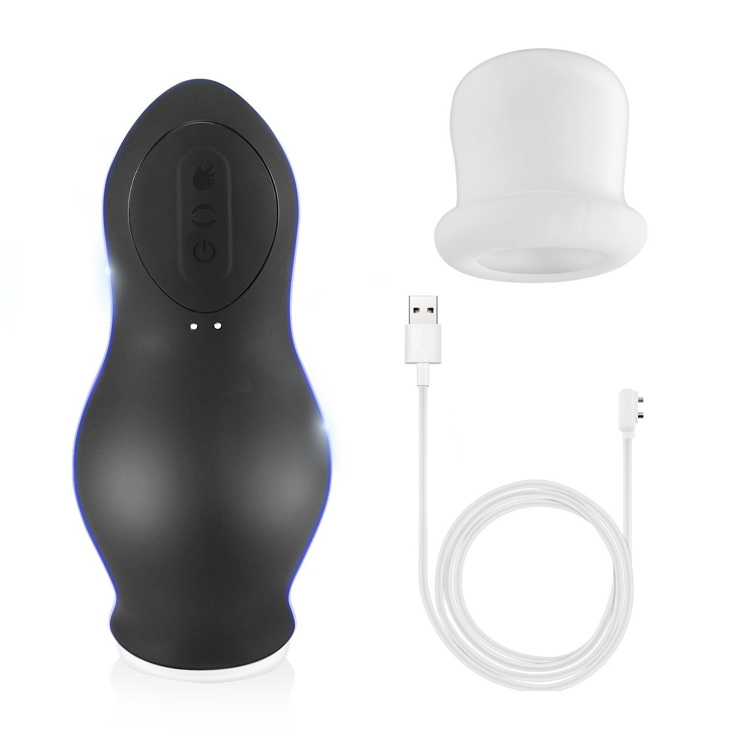 LOVONLIVE Eichel-Masturbator Automatischer Elektrischer Masturbator Stimulator Pussy Penis Taschenmuschi mit 7 Saug/Rotationsmodi, 3D Sexspielzeug