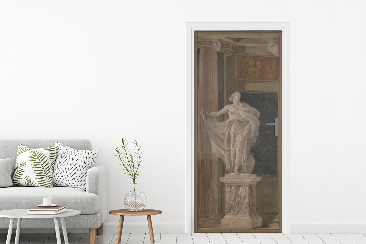 bedruckt, - cm Fototapete MuchoWow (1 Gemälde Battista 75x205 St), für Türaufkleber, Matt, Türtapete Tür, von Giovanni Tiepolo, Metaphysik