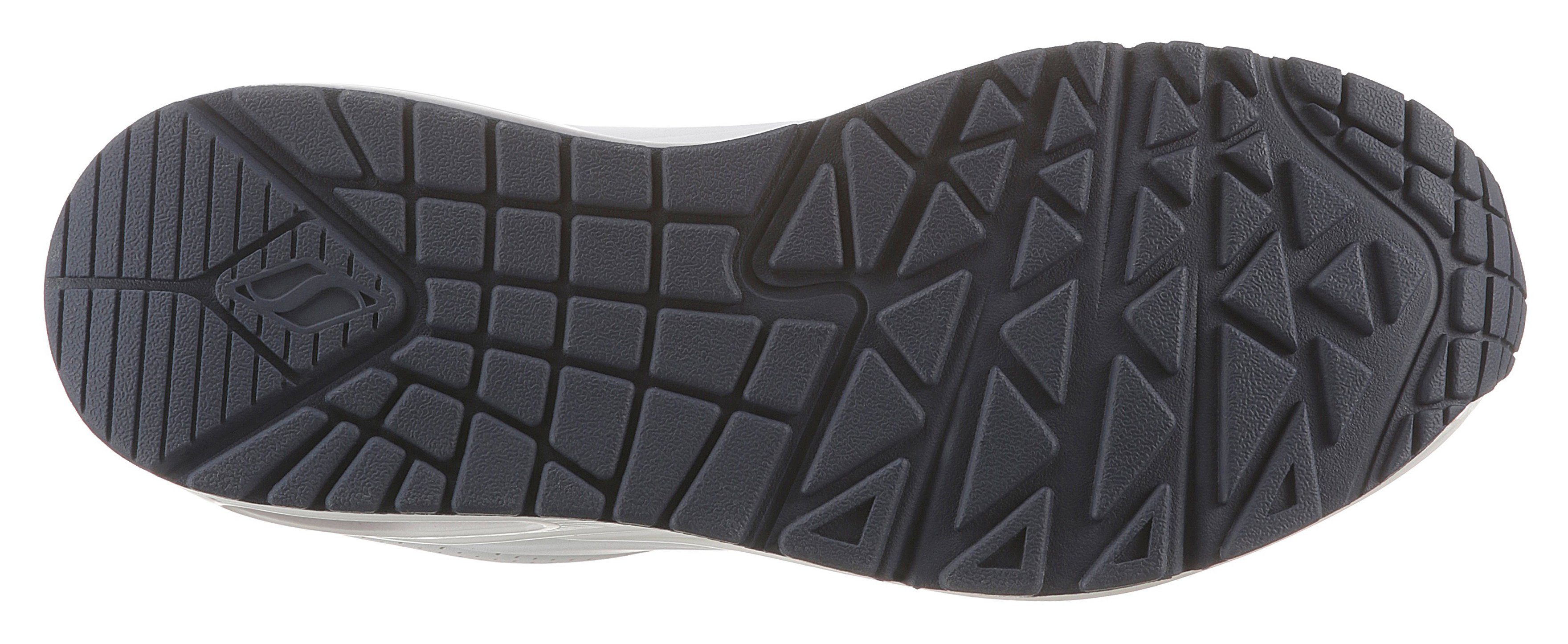 Skechers Uno - Stand on Air Wedgesneaker Freizeitschuh, Halbschuh, Schnürschuh mit feiner Perforation – Bild 3 von 5
