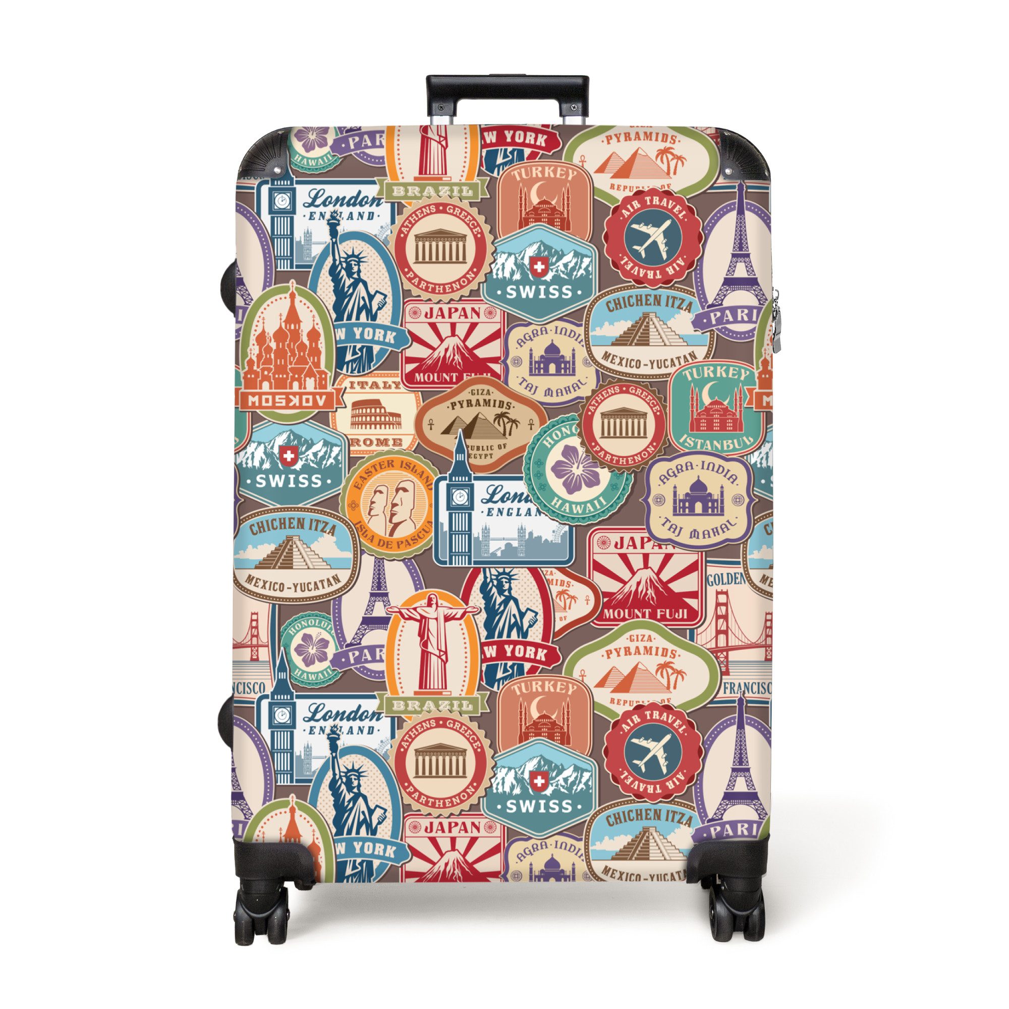 NoBoringSuitcases.com© Hartschalen-Trolley Reisen - Muster - günstig online kaufen