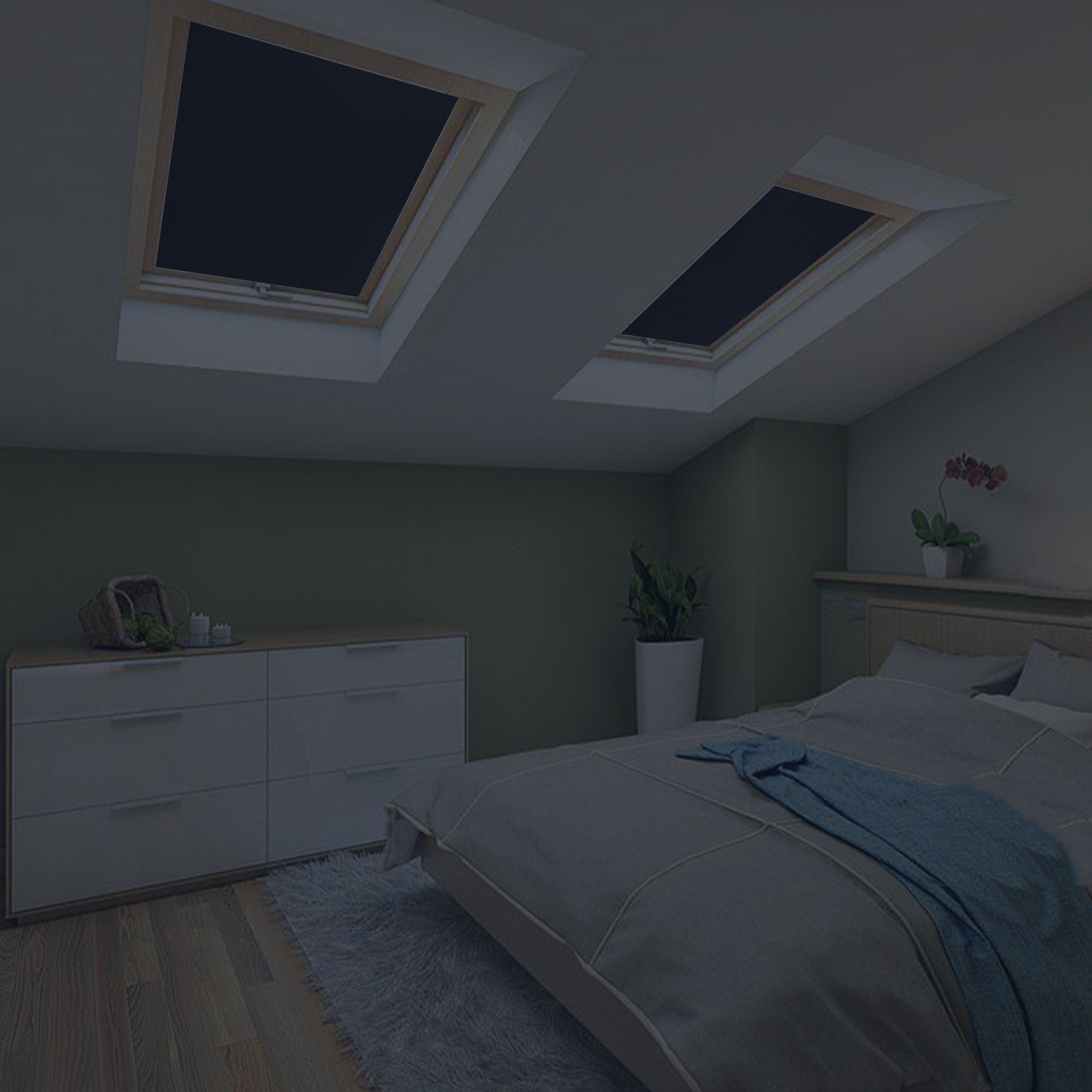 Rollo Verdunklungsrollo Thermo-Rollo, Dachfenster Verdunkelung, Ohne Bohren günstig online kaufen