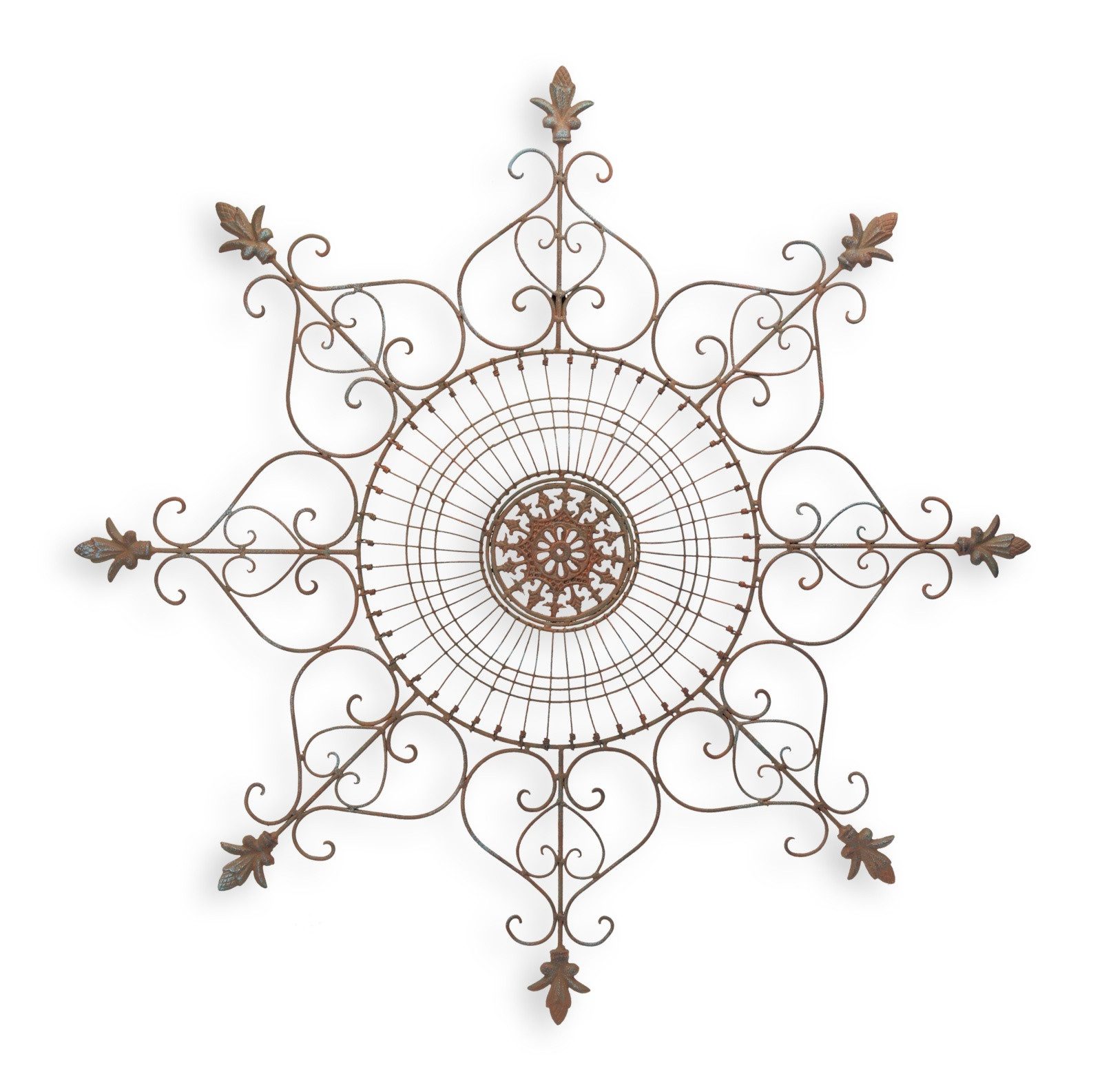 Aubaho Dekoobjekt Eine dekorative Wandverzierung aus Eisen Replikat Retro Design Dekorat