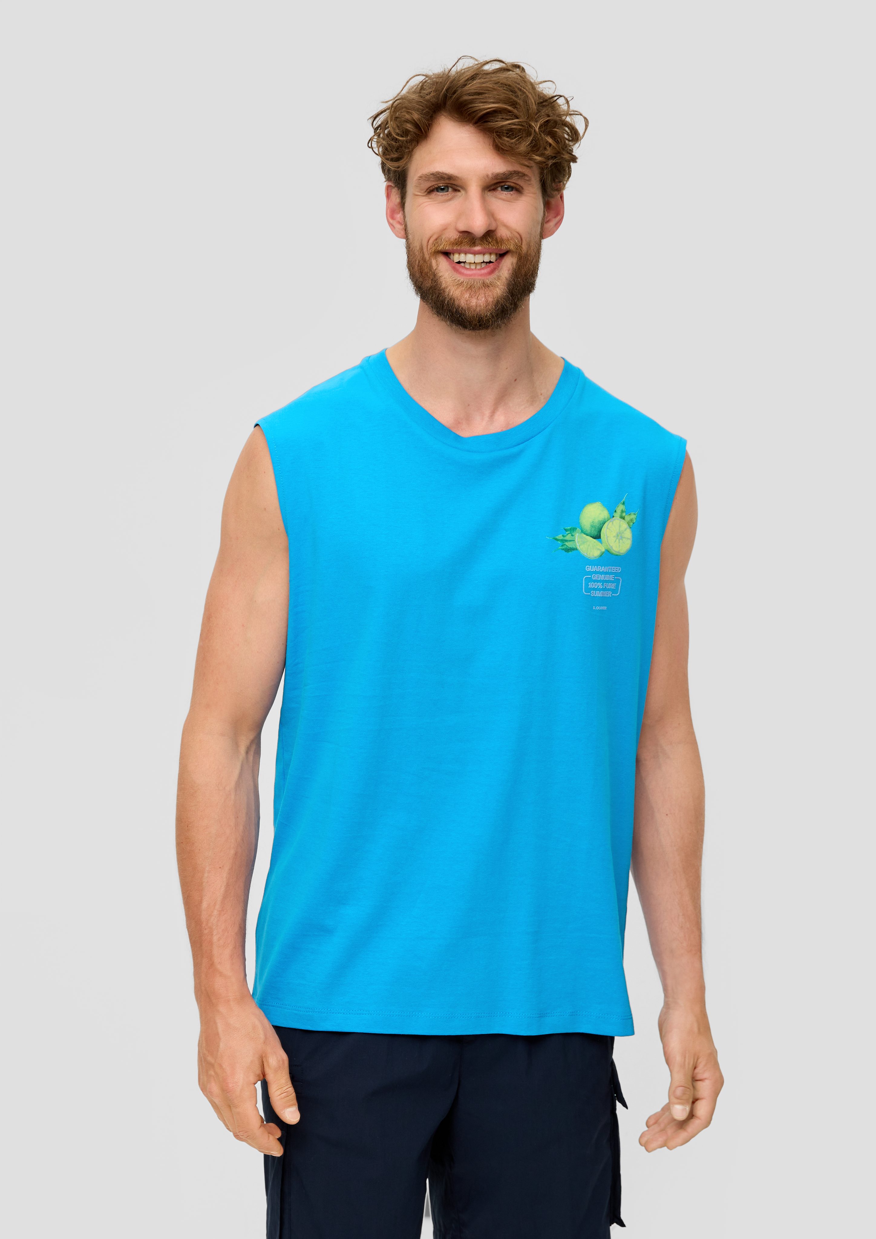 s.Oliver Shirttop Tanktop mit Frontprint Artwork günstig online kaufen