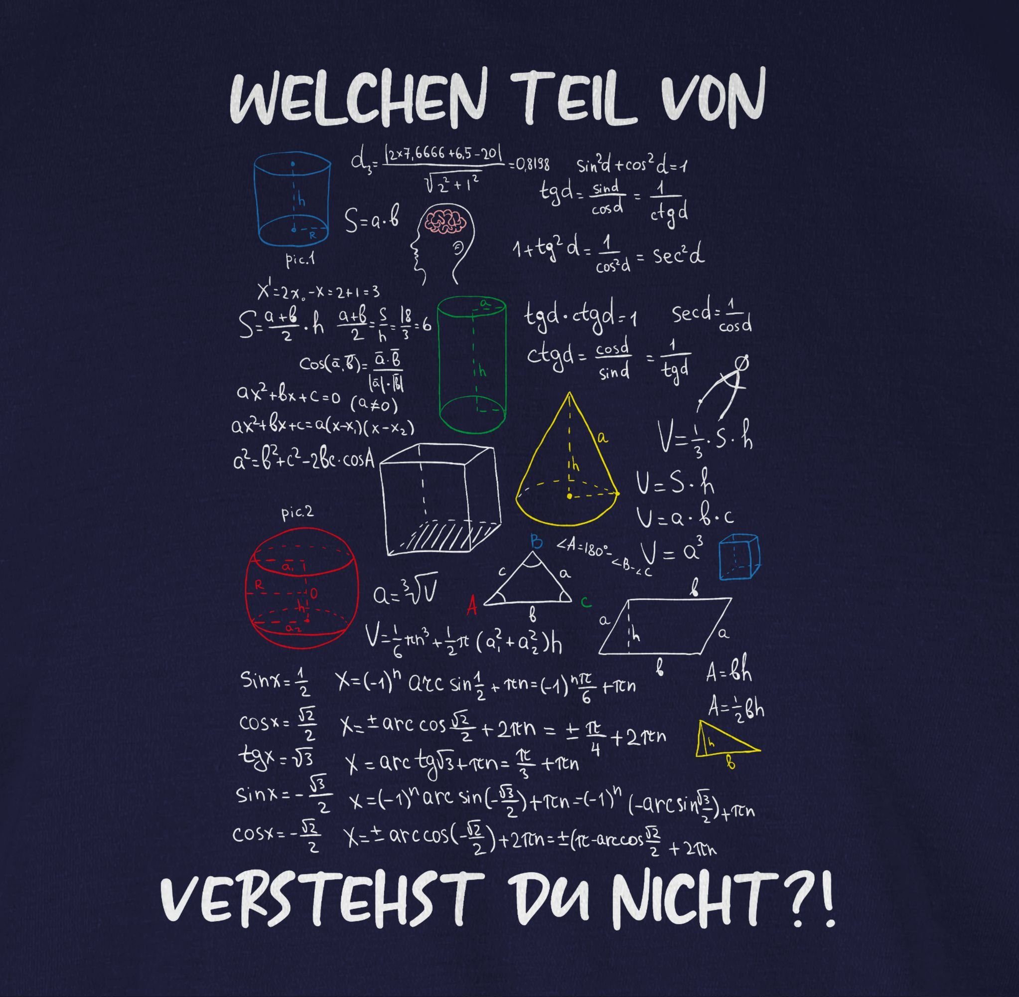 Shirtracer Rundhalsshirt Welchen Teil von Mathe günstig online kaufen