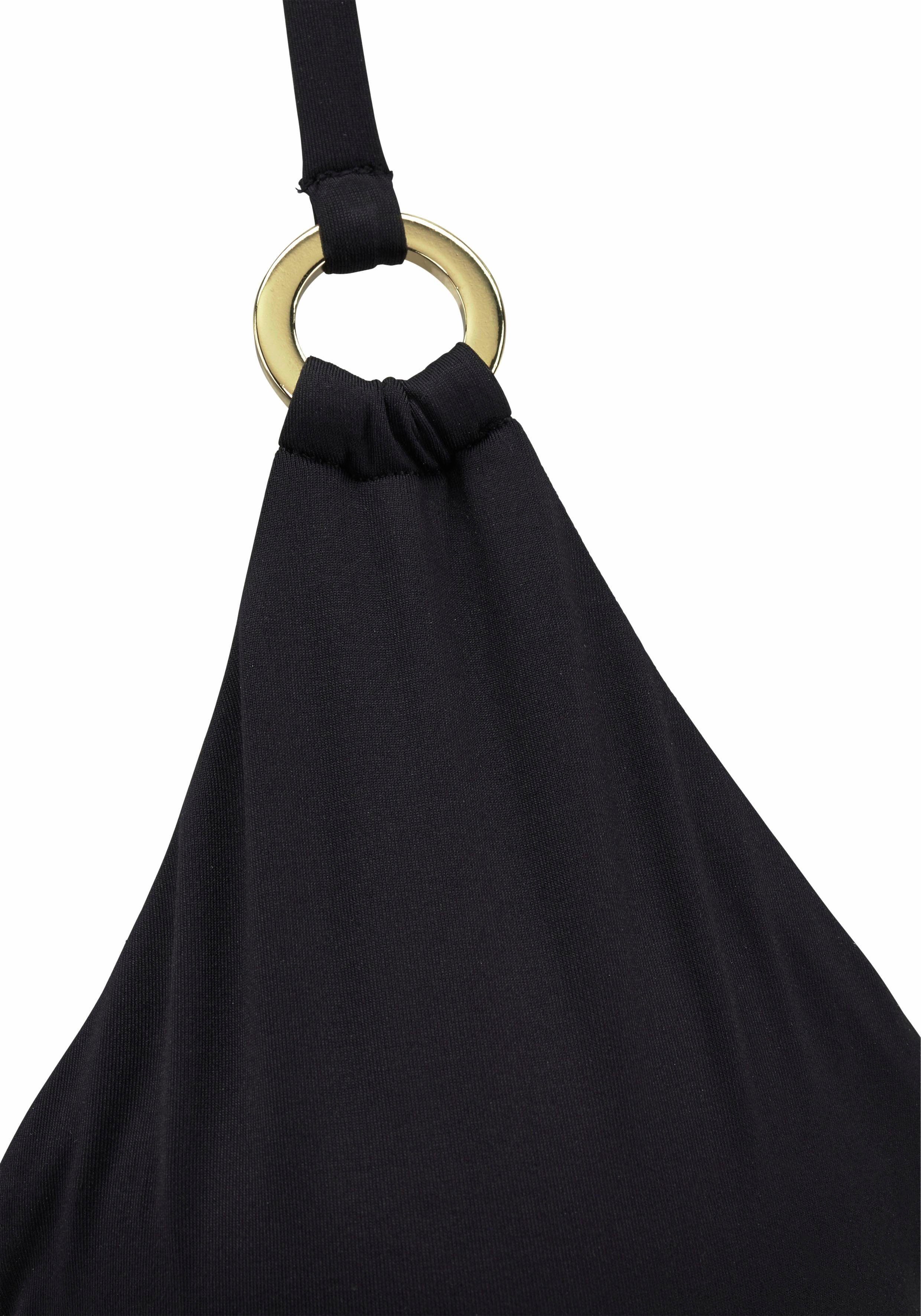 LASCANA Triangel-Bikini-Top Italy, mit Zierringen