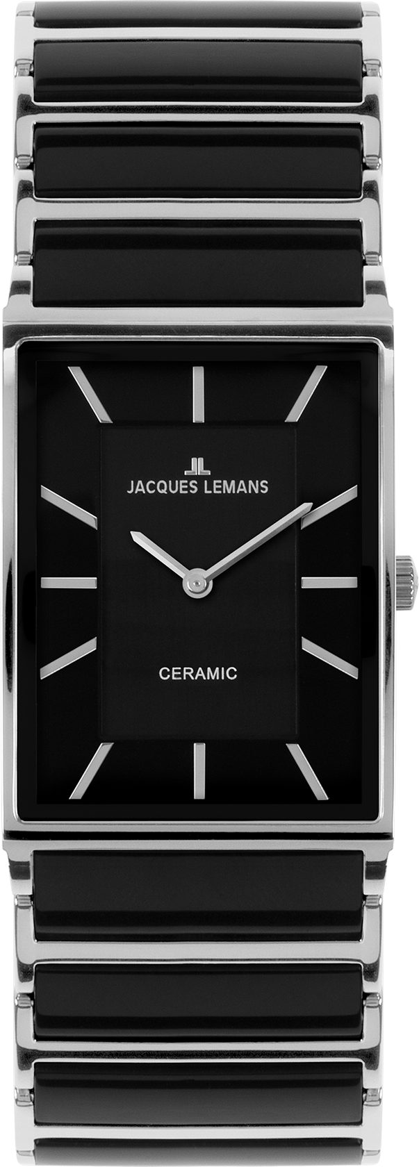 Jacques Lemans Keramikuhr Unisex Armbanduhr York I Edelstahl/High-Tech-Ceramic