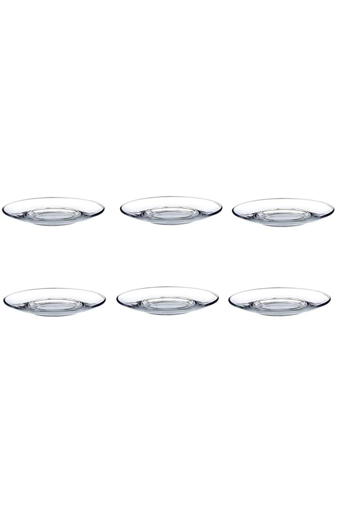 Pasabahce Untertasse Heybeli Teeteller 6er Unterteller transparent, (6 St) – Bild 2 von 2