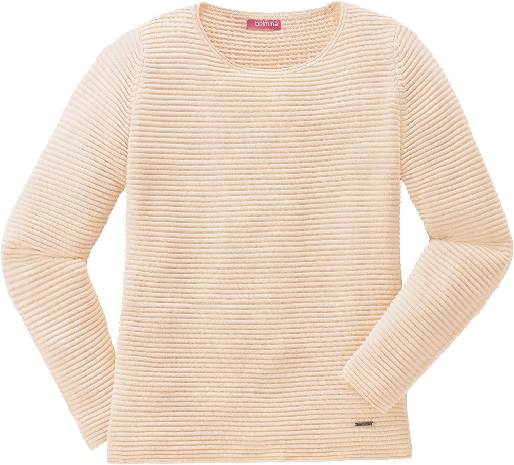 belmina Strickpullover Hochwertiger Baumwoll-Strick