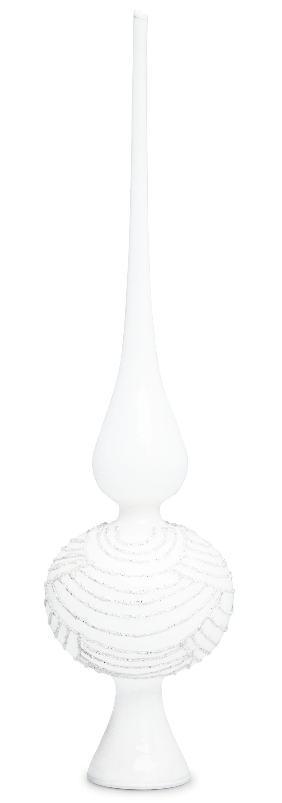 SIKORA Christbaumschmuck SP6 Highlights aus Glas mit Glitzer Verzierung 2 Größen