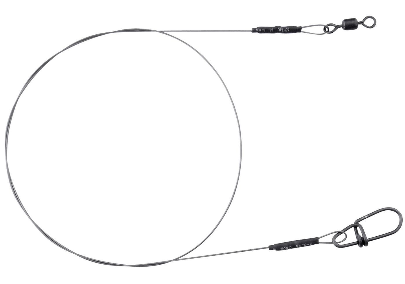 Vorfachschnur Spro Matt Black Leader 1x1 Titanium - Spinnvorfach