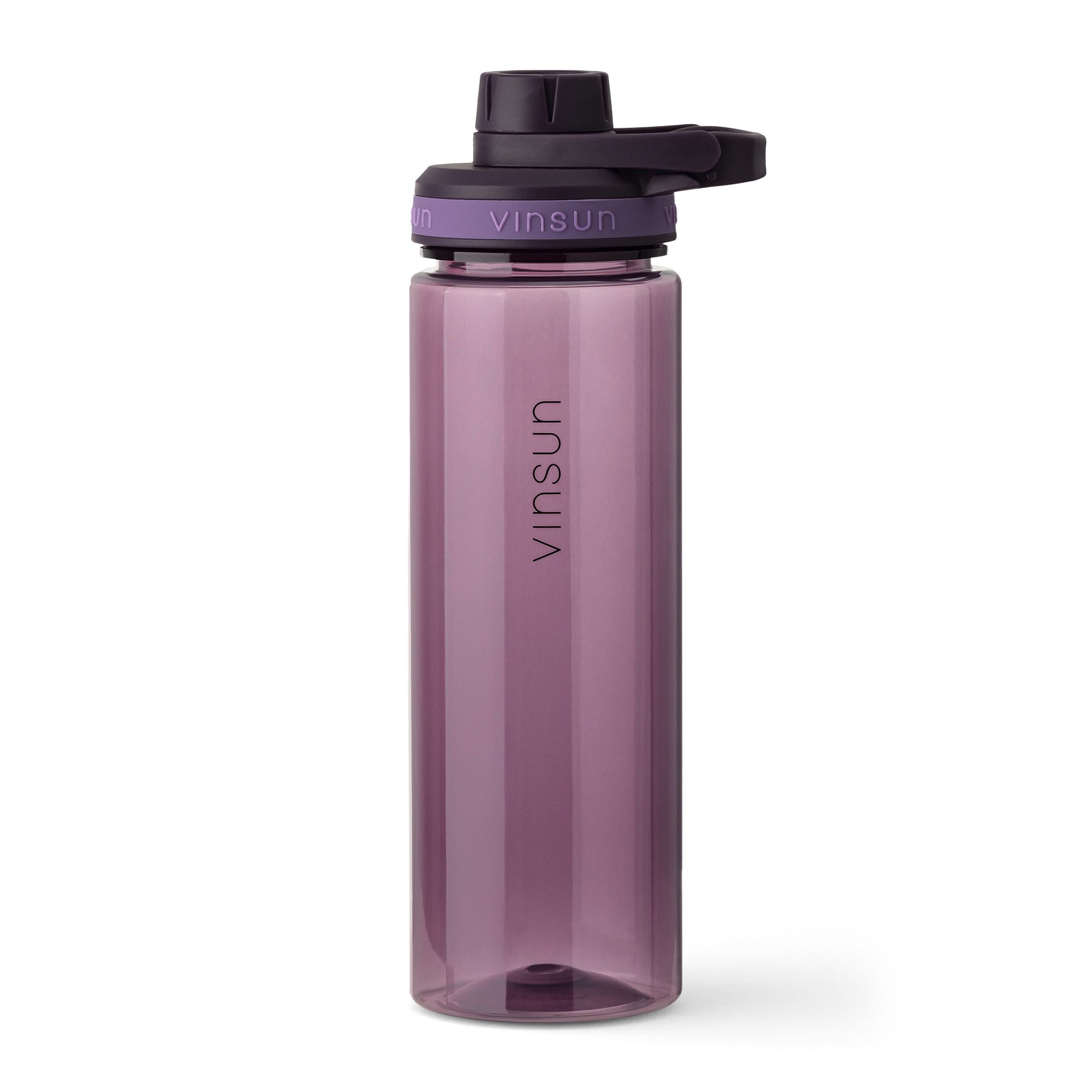 Vinsun Trinkflasche Sportflasche 750ml - Wasserflasche BPA frei & Kohlensäure geeignet, Auslaufsicher, bruchsicher, wiederverwendbar, leicht, Tritan Flasche