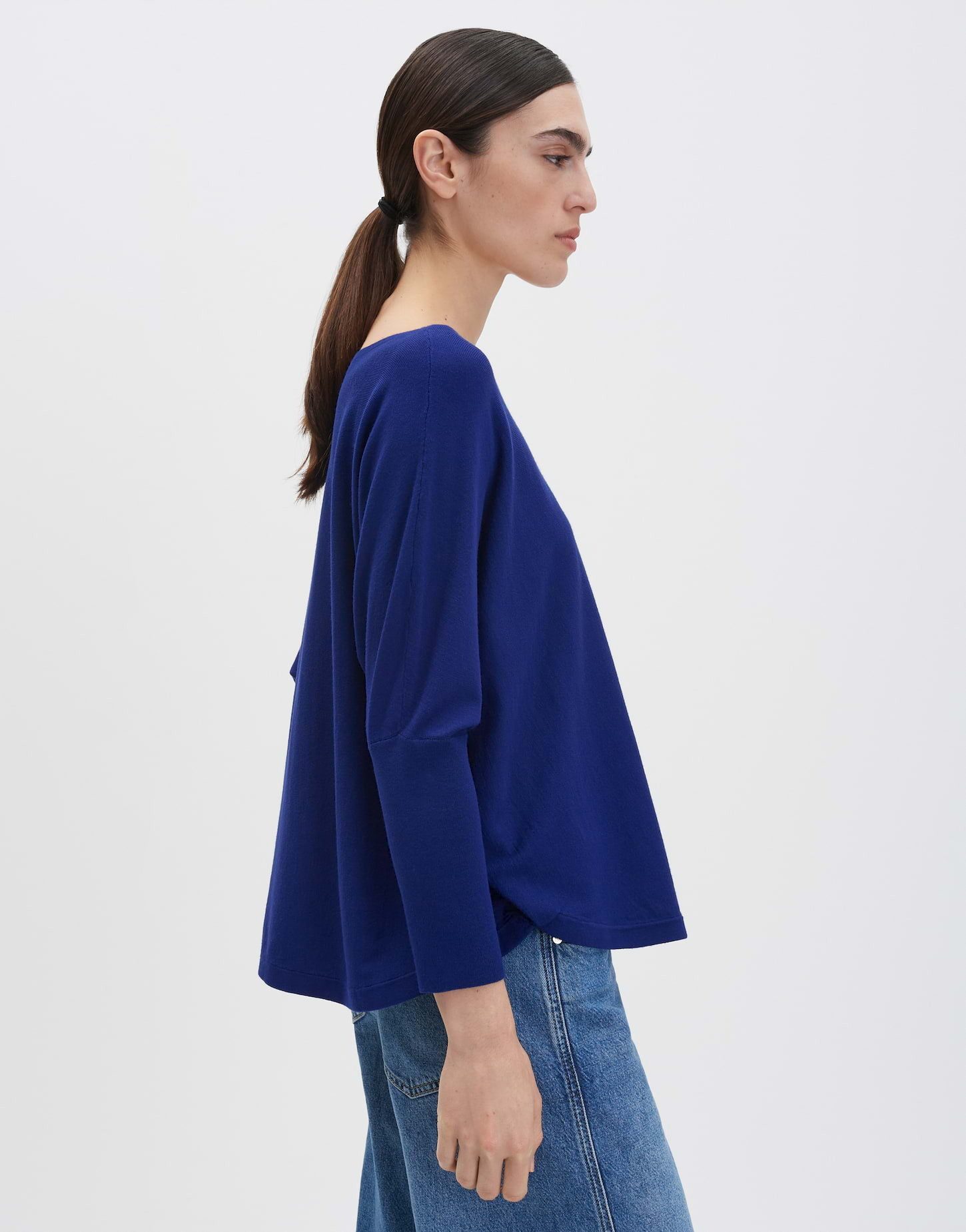 someday Strickpullover TIRAJA Oversized im Cape Stil oversized Passform, ovaler Schnitt, weich fließender Fall