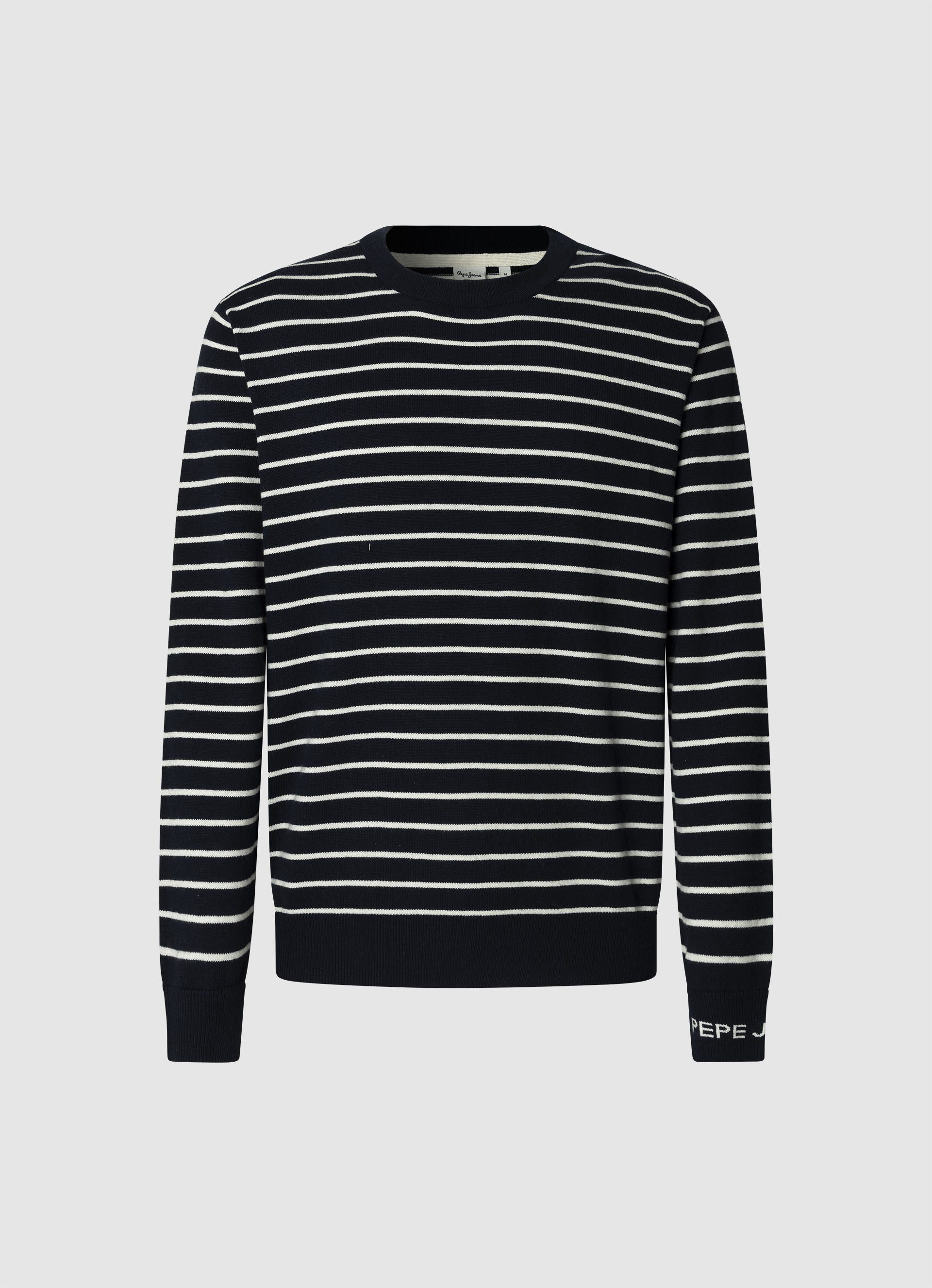 Rundhalspullover ANDRE STRIPES