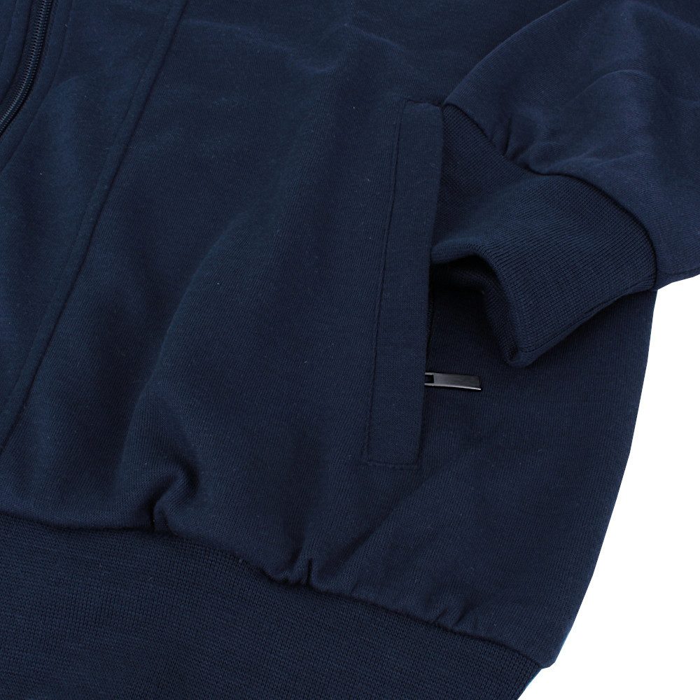 Herbold Sportswear Trainingsanzug Herren Freizeitanzug Hausanzug mit Kontrasteinsatz (2-tlg), auch in Kurzgrößen, mit Reißverschluss-Taschen und Biesennaht