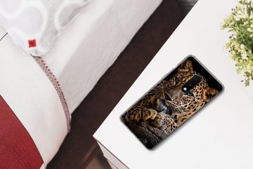 MuchoWow Handyhülle Wildtiere - Panther - Porträt - Schwarz - Tiere, Phone Case, Handyhülle OnePlus 7, Silikon, Schutzhülle