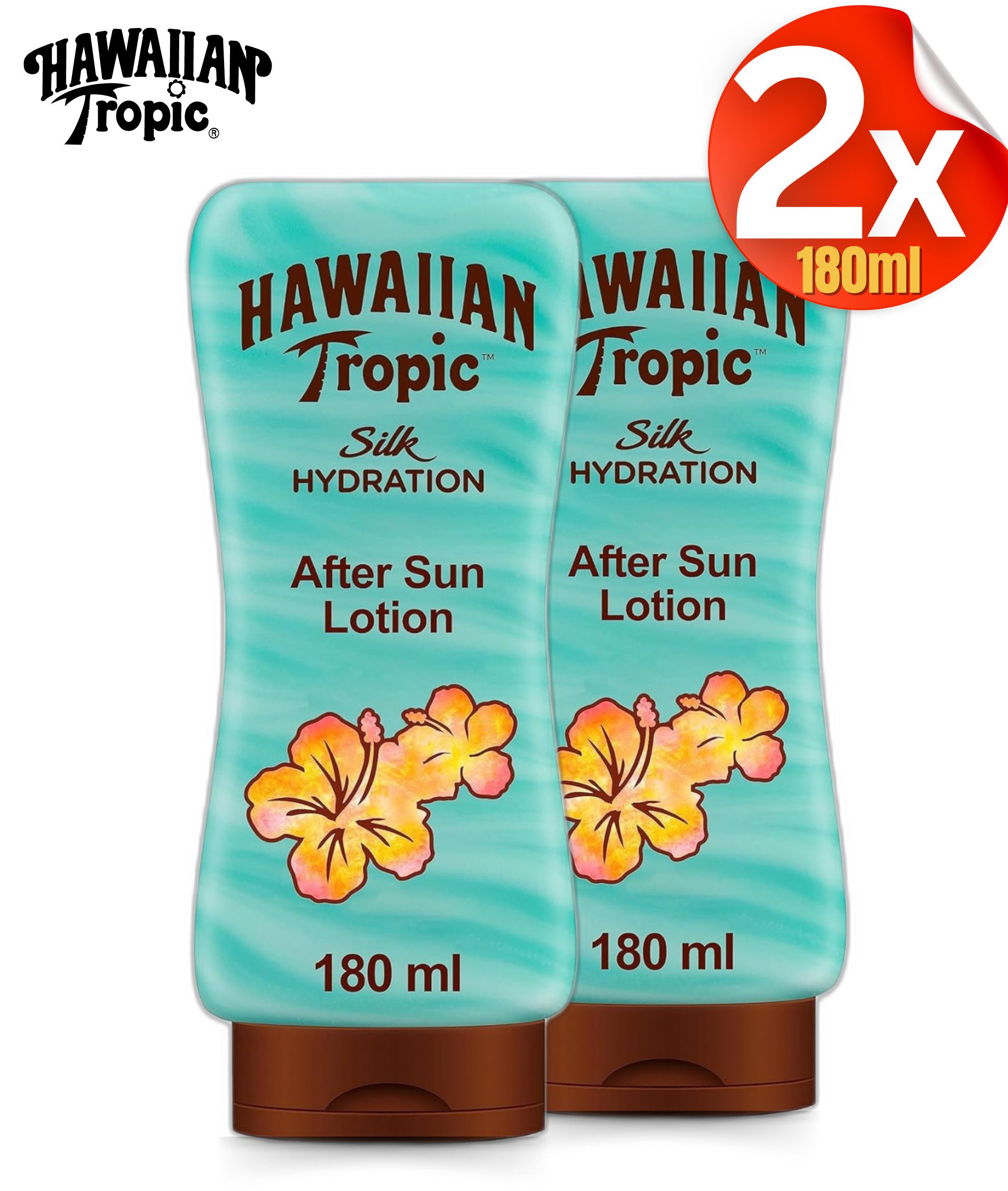 Hawaiian Tropic After Sun-Lotion Silk Hydration AIR SOFT Coconut & Papaya 2er Pack (2x 180ml)