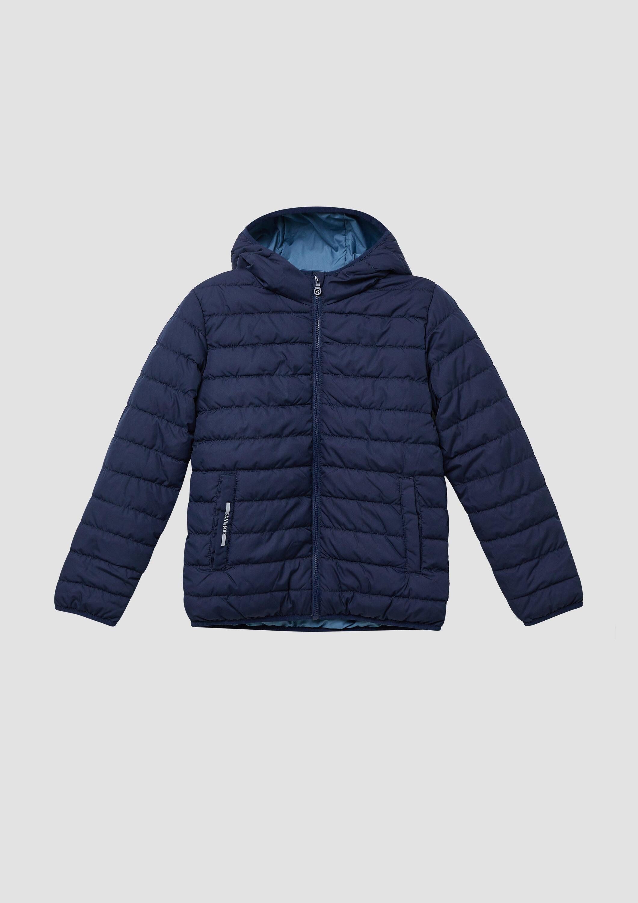 s.Oliver Funktionsjacke Outdoor-Jacke Unisex Steppjacke mit fixierter Kapuze