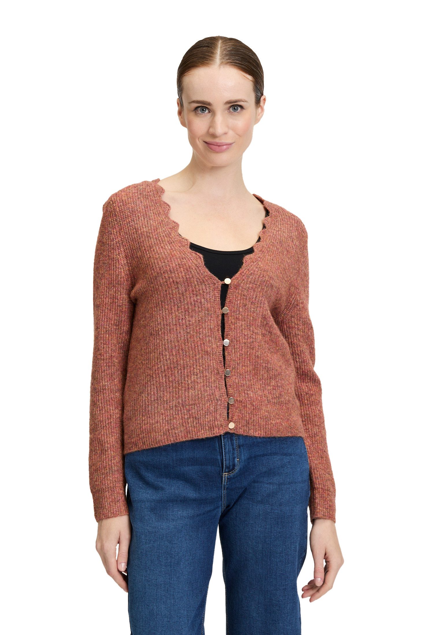 Cartoon Strickjacke Cartoon Damen Strick-Cardigan mit günstig online kaufen