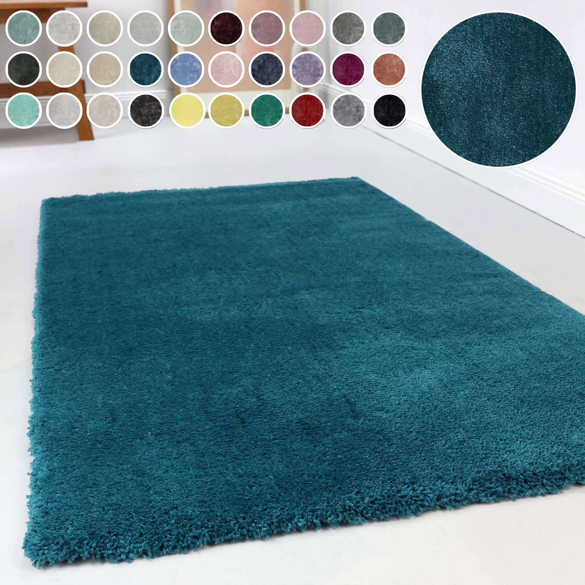 Esprit Hochflor-Teppich Relaxx ESP-4150, rechteckig, Höhe: 25 mm, Wohnzimmer, sehr große Farbauswahl, weicher dichter Hochflor