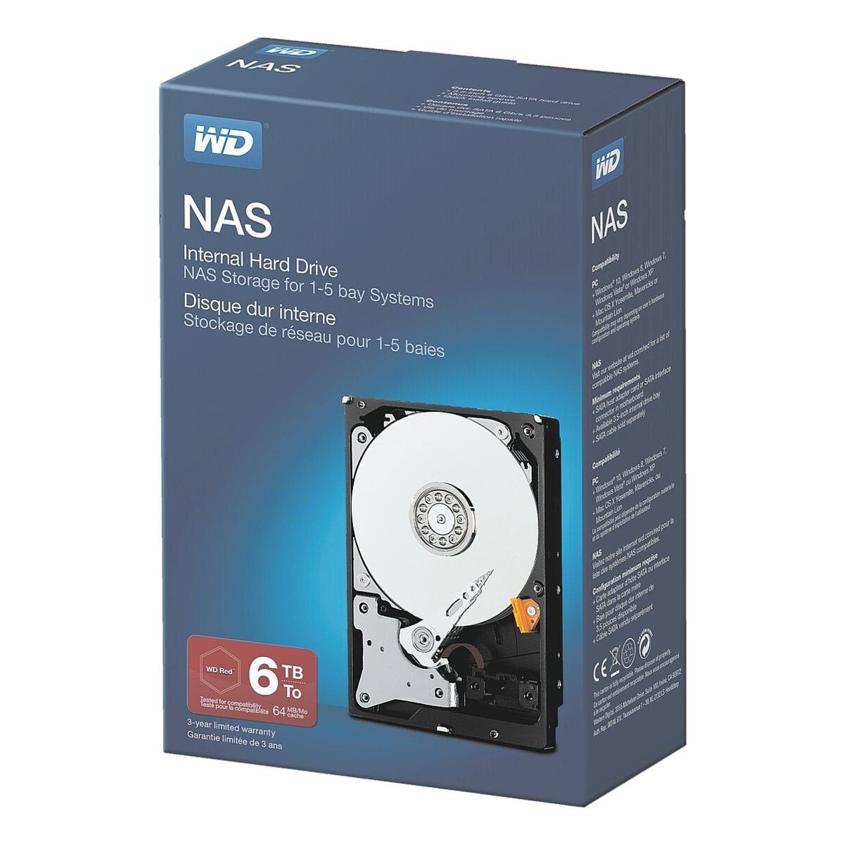 Western Digital »WD RED Retail-Kit« HDD-NAS-Festplatte (6000), RETAIL ...