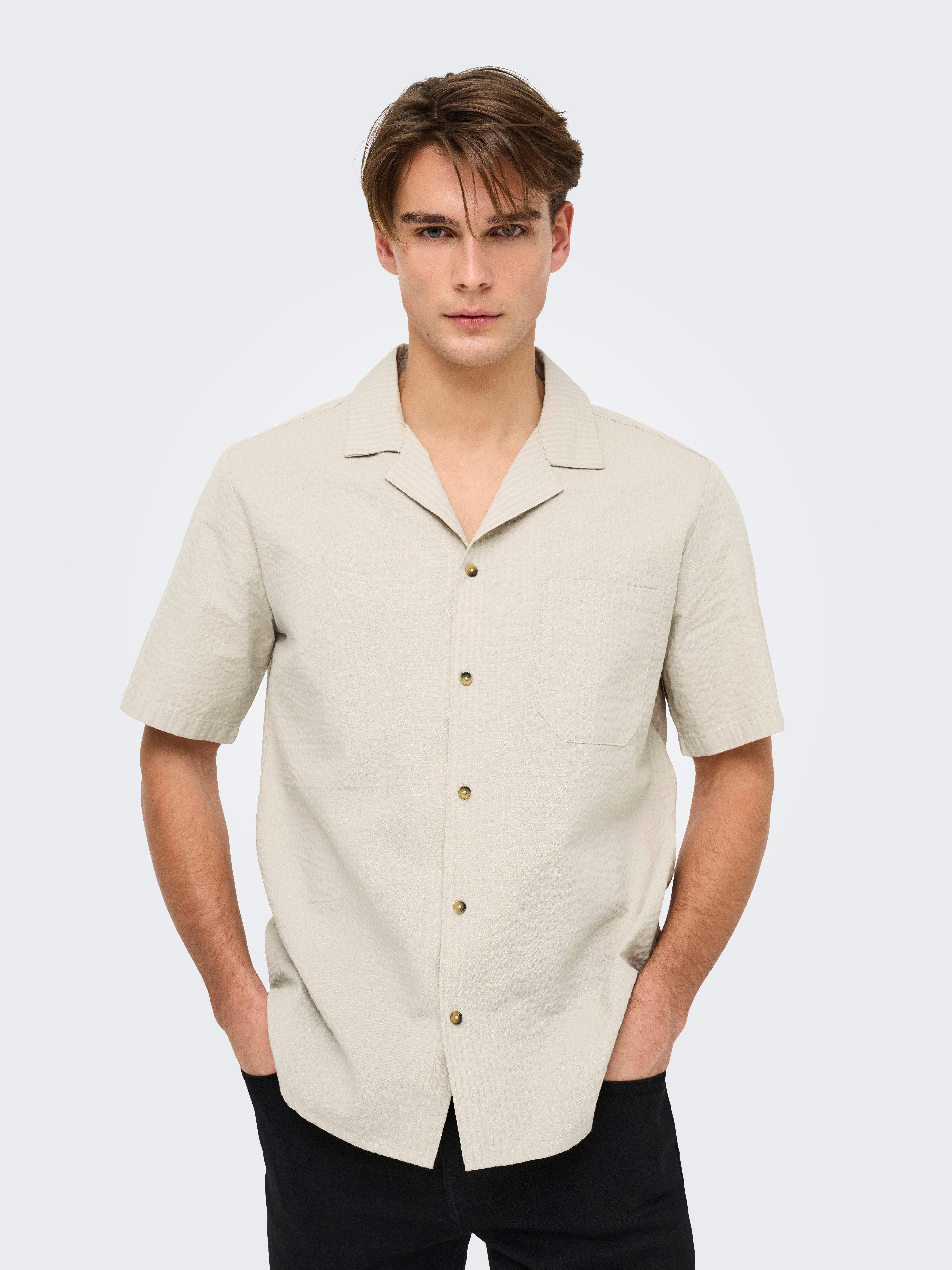 ONLY & SONS Kurzarmhemd ONSEYE RESORT SEERS 0009 SHIRT NOOS günstig online kaufen