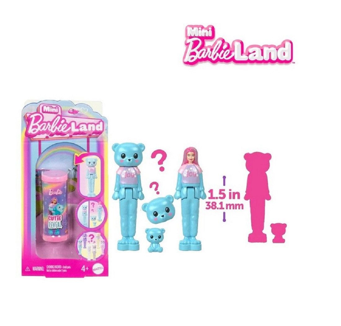 Mattel® Spielfigur Mini BarbieLand Cutie Reveal Überraschungsfigur im Blind Bag, (Spar-Set, 1-tlg), Zufällige Sammelfigur mit Dose, Haustier und Überraschungsef – Bild 2 von 5