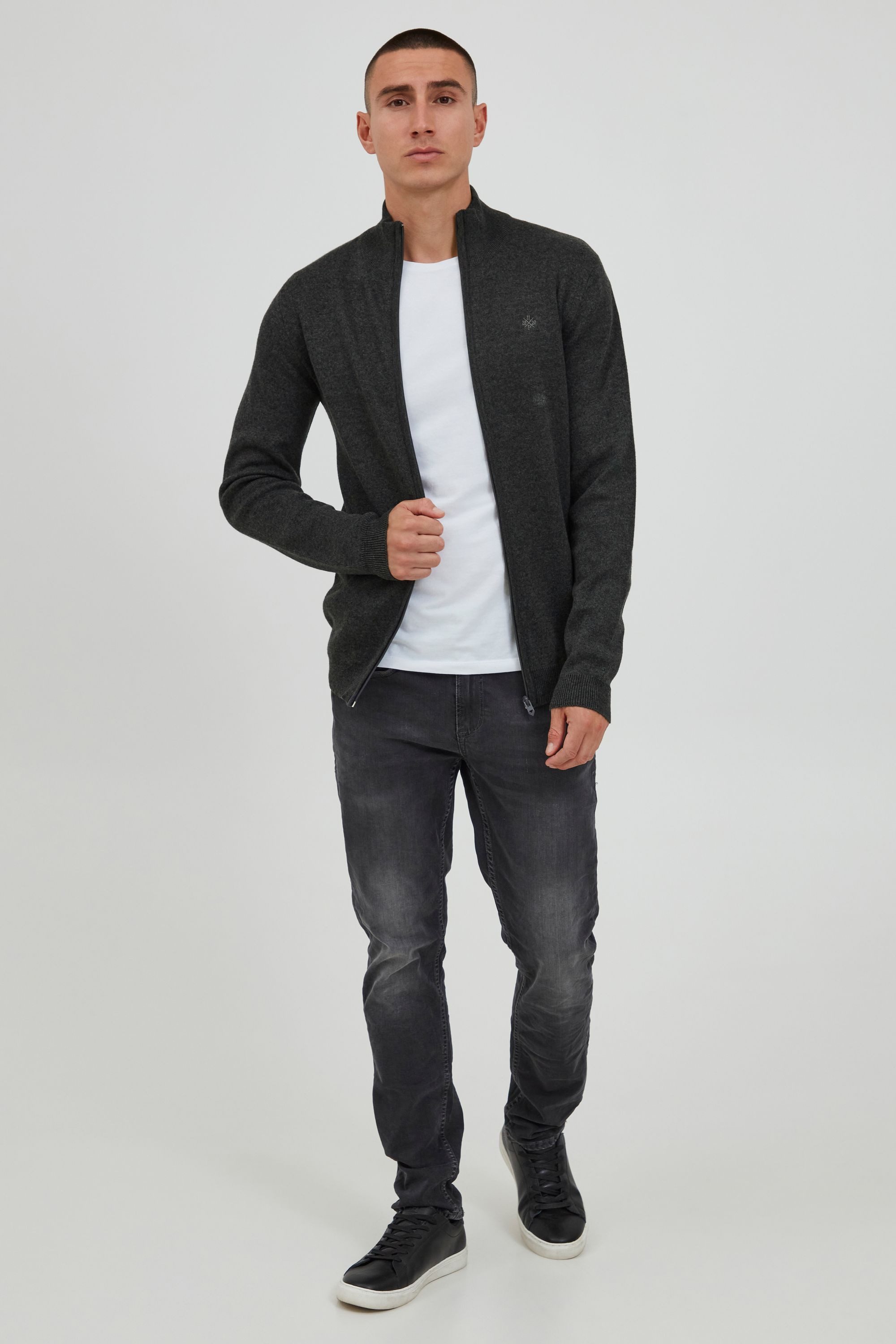 11 Project Strickjacke PRSandor Feinstrick Zip-Jacke günstig online kaufen