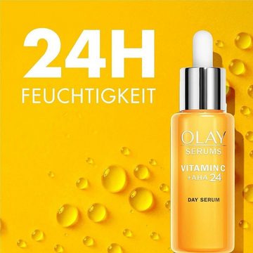 Olay Gesichtsserum AHA24 + Vitamin C Serum für den Tag - AHA & Niacinamid 40ml