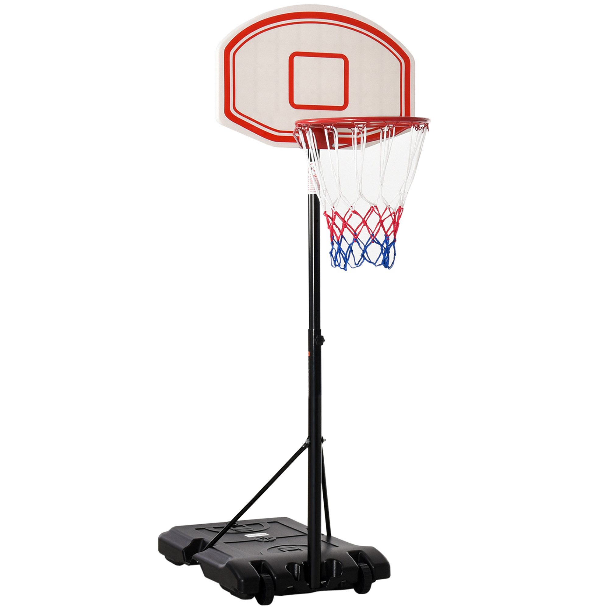 Basketballständer Basketballkorb Outdoor mit 71 x 45 cm Rückwand, Rädern