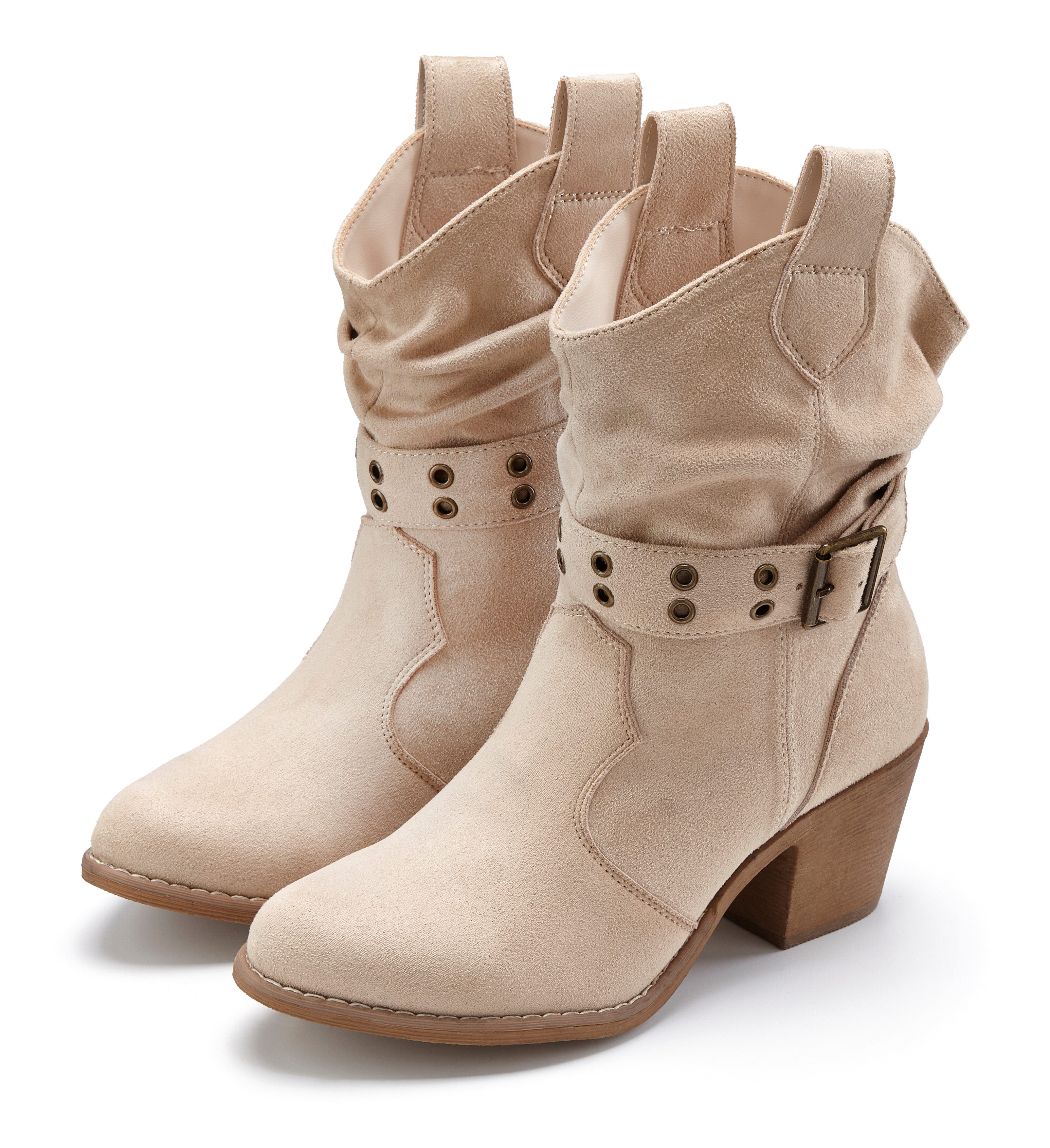 LASCANA Herbststiefelette, Cowboy Stiefelette Cowboy Boots, Western Stiefelette, Ankleboots VEGAN. € 64,99
