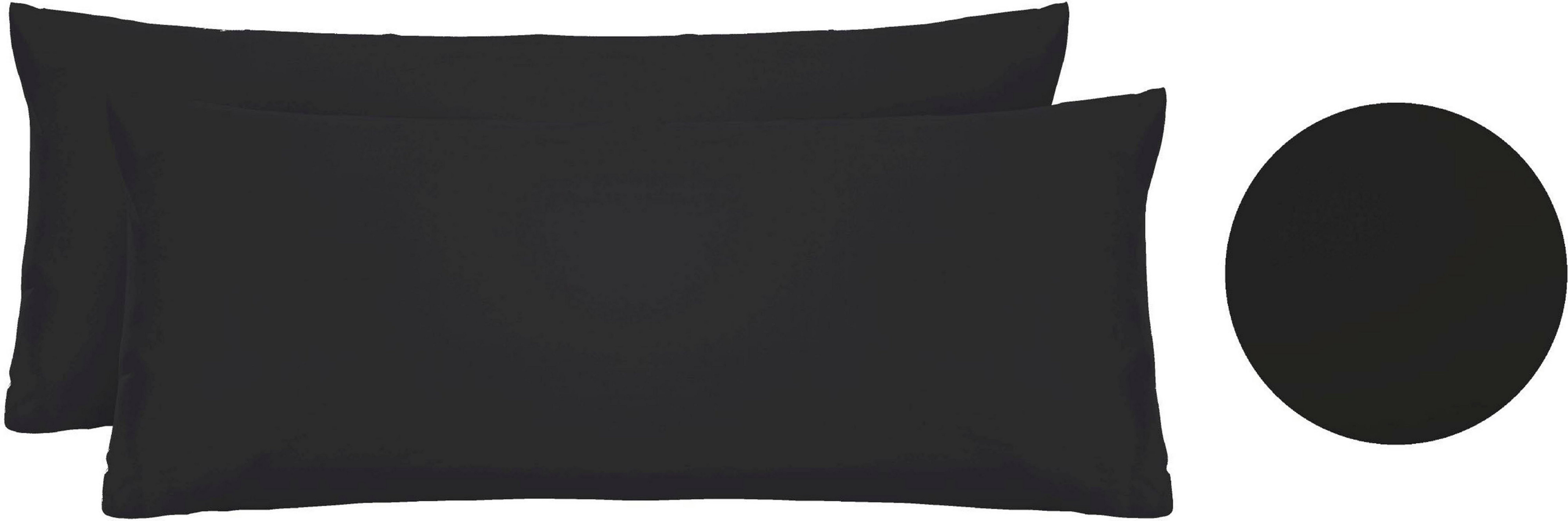 Biberna Kissenbezug Michi Feinjersey mit Reißverschluss, (2 Stück), verschiedene Größen, Feinjersey Kissenhülle aus 100% Baumwolle