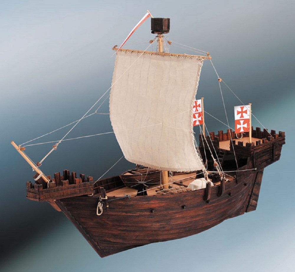 Modellbausatz Krick Hanse Kogge Segelschiff Holz 1:72 Baukasten