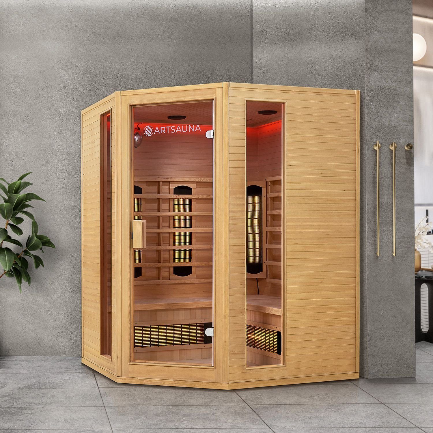 Artsauna Infrarotkabine Nyborg E150V Dual Technologie, günstig online kaufen