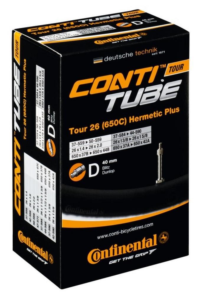 CONTINENTAL Fahrradschlauch Continental Schlauch Conti Tour 26 Hermetic Plus 26x1 1/8-1.75 37/47-5
