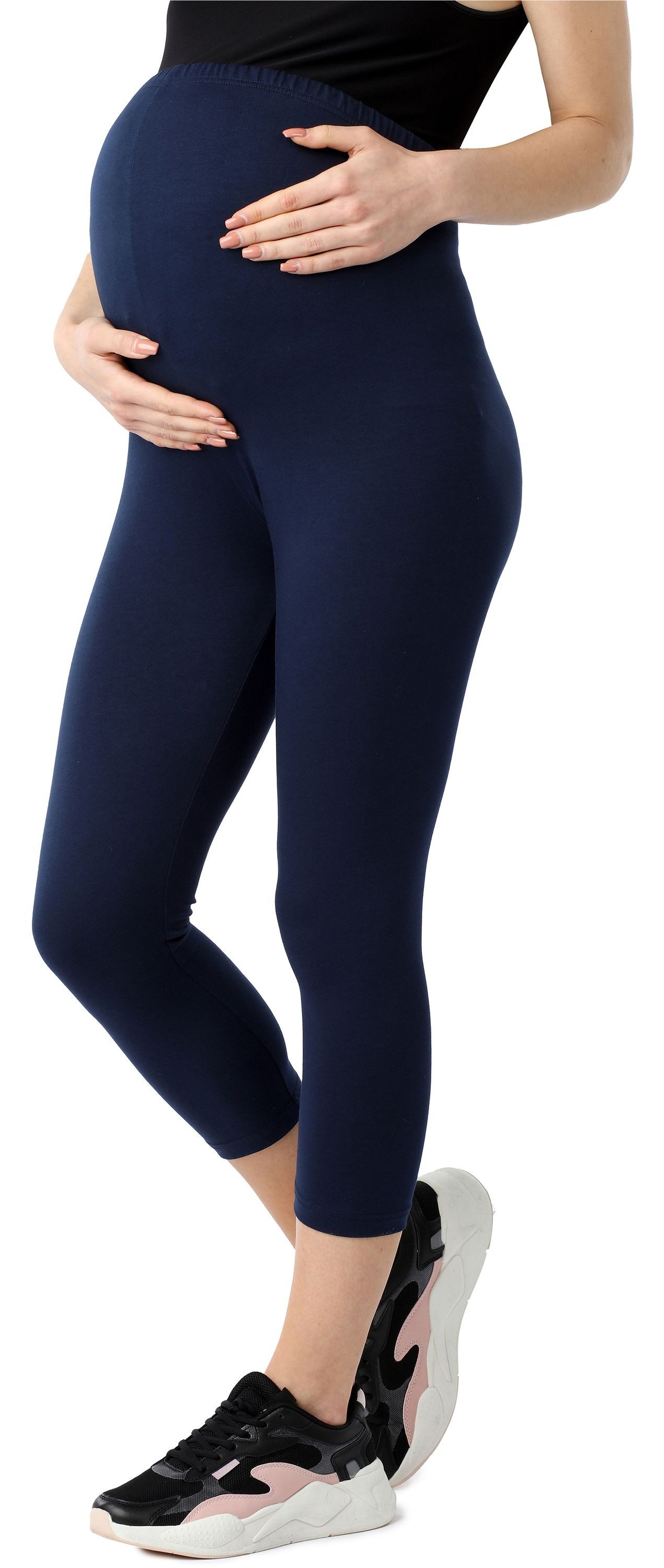 Umstandsleggings Damen 3/4 Umstandsleggings aus Bio-Baumwolle BE20-284