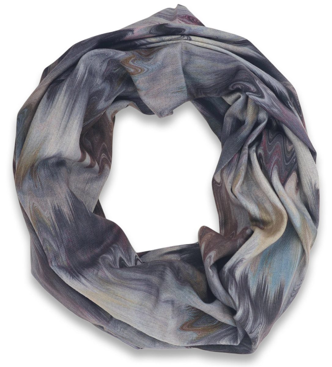 styleBREAKER Loop Loop Schal mit Aquarell günstig online kaufen