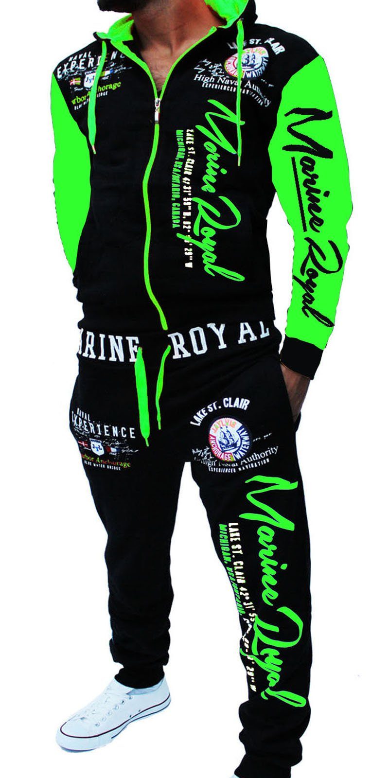 Jaylvis Jogginganzug Herren Trainingsanzug Freizeitanzug Sportanzug Streetw günstig online kaufen