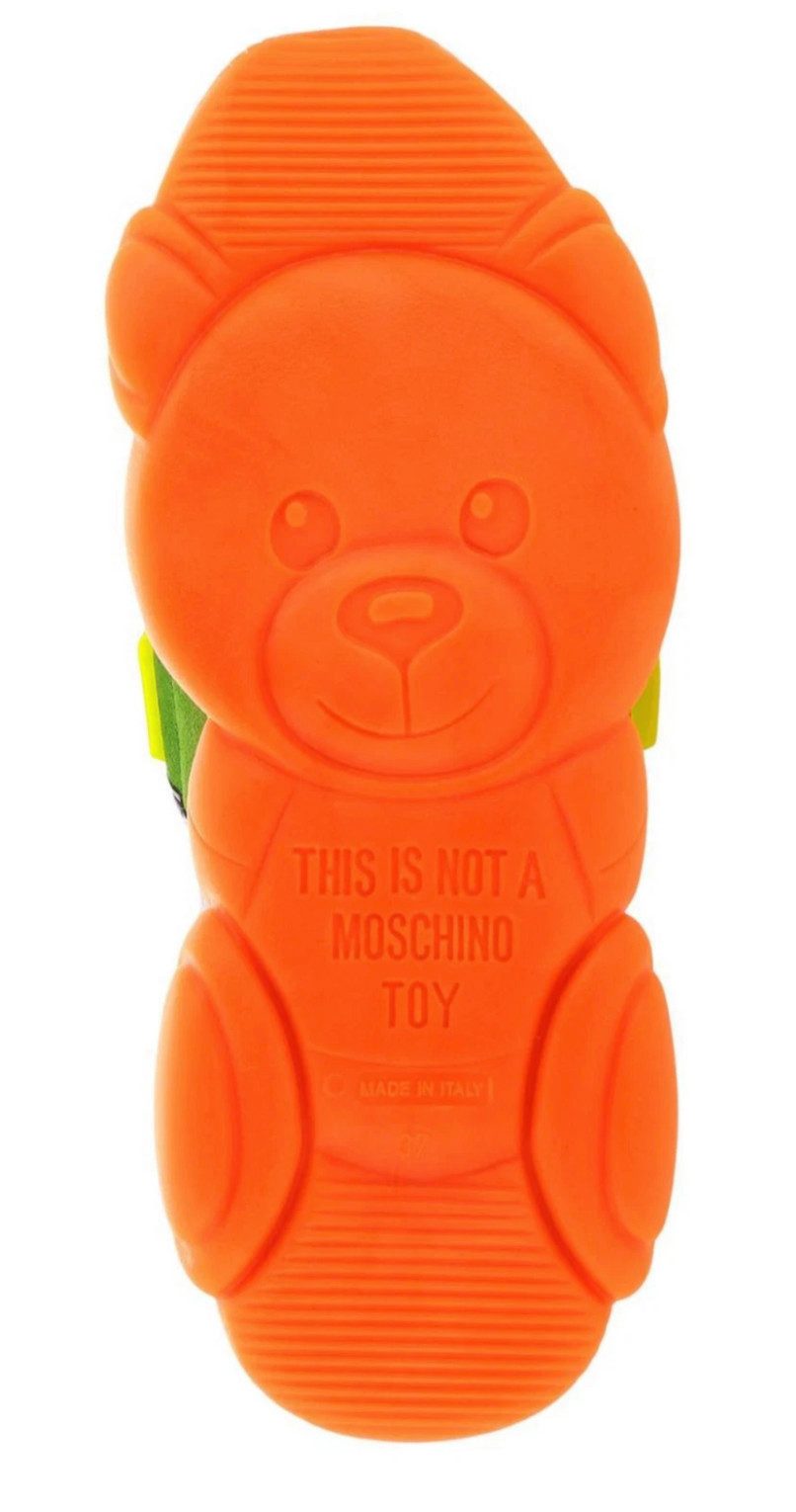 Moschino COUTURE Limited Special Edition Teddy Bear Fluo Trainers Sneaker Limitierte Edition mit speziellem Packaging