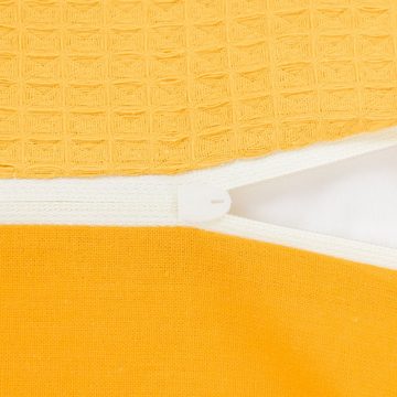 Kissenbezug Dekoratives Zierkissenbezug für Kopfkissen; Sofakissen: 45x45 cm, Amilian, Waffel Baumwolle