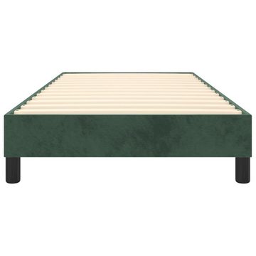 furnicato Bett Bettgestell Dunkelgrün 100x200 cm Samt