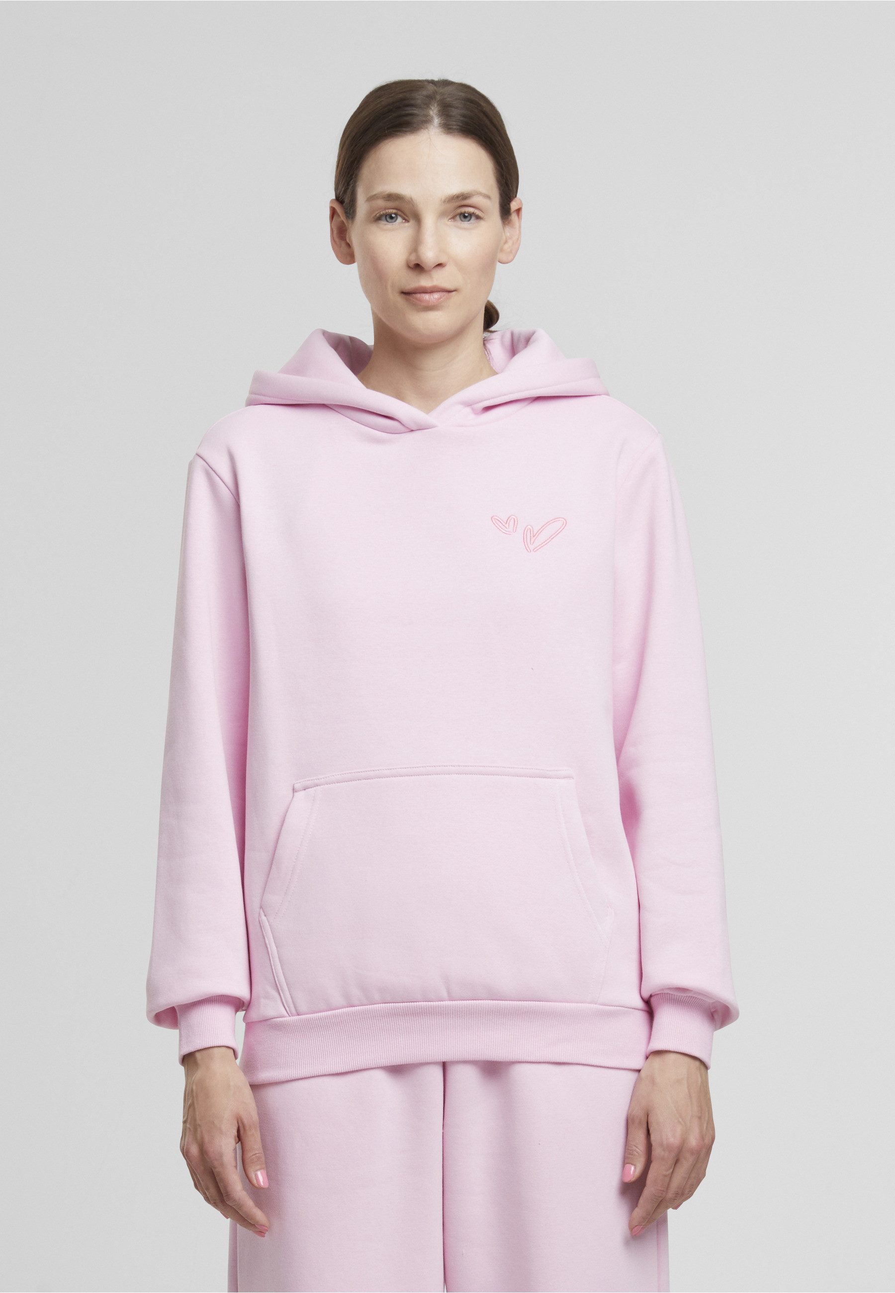 Miss Tee Kapuzenpullover Miss Tee Heart Signs EMB Ladies Fluffy Hoody (1-tlg)