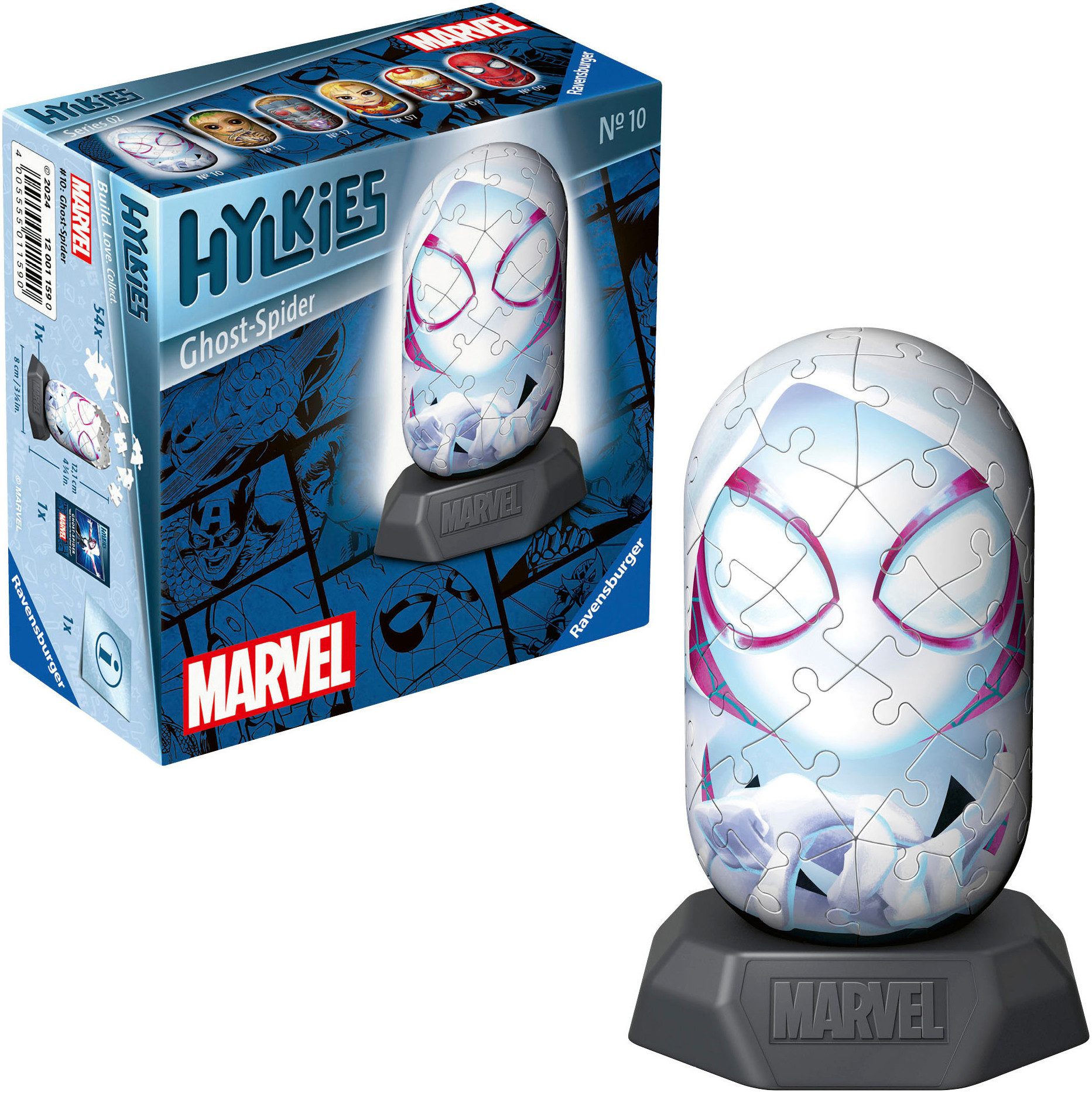 Ravensburger 3D-Puzzle Marvel Heroes, Hylkies Sammelfigur #10 Ghost Spider, günstig online kaufen