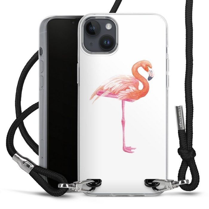 DeinDesign Handyhülle Flamingo Tiere Sommer Flamingo3 Apple iPhone 14 Plus Handykette Hülle mit Band Case zum Umhängen
