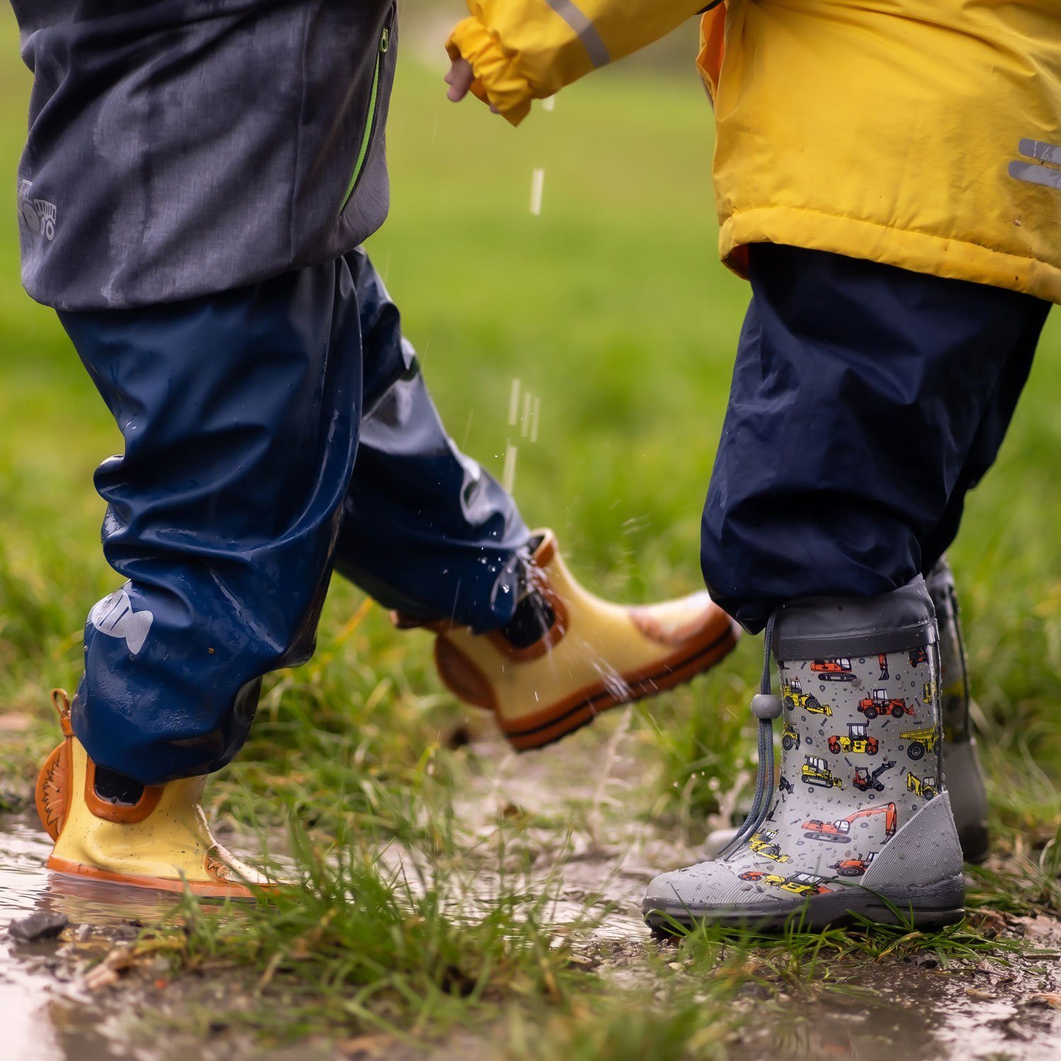 Lion Beck Little bei Füße aus Kurzstiefel (wasserdichter Regenwetter trockene Gummistiefel Kleinkinder herausnehmbare Gummistiefel für Naturkautschuk) Innensohle,