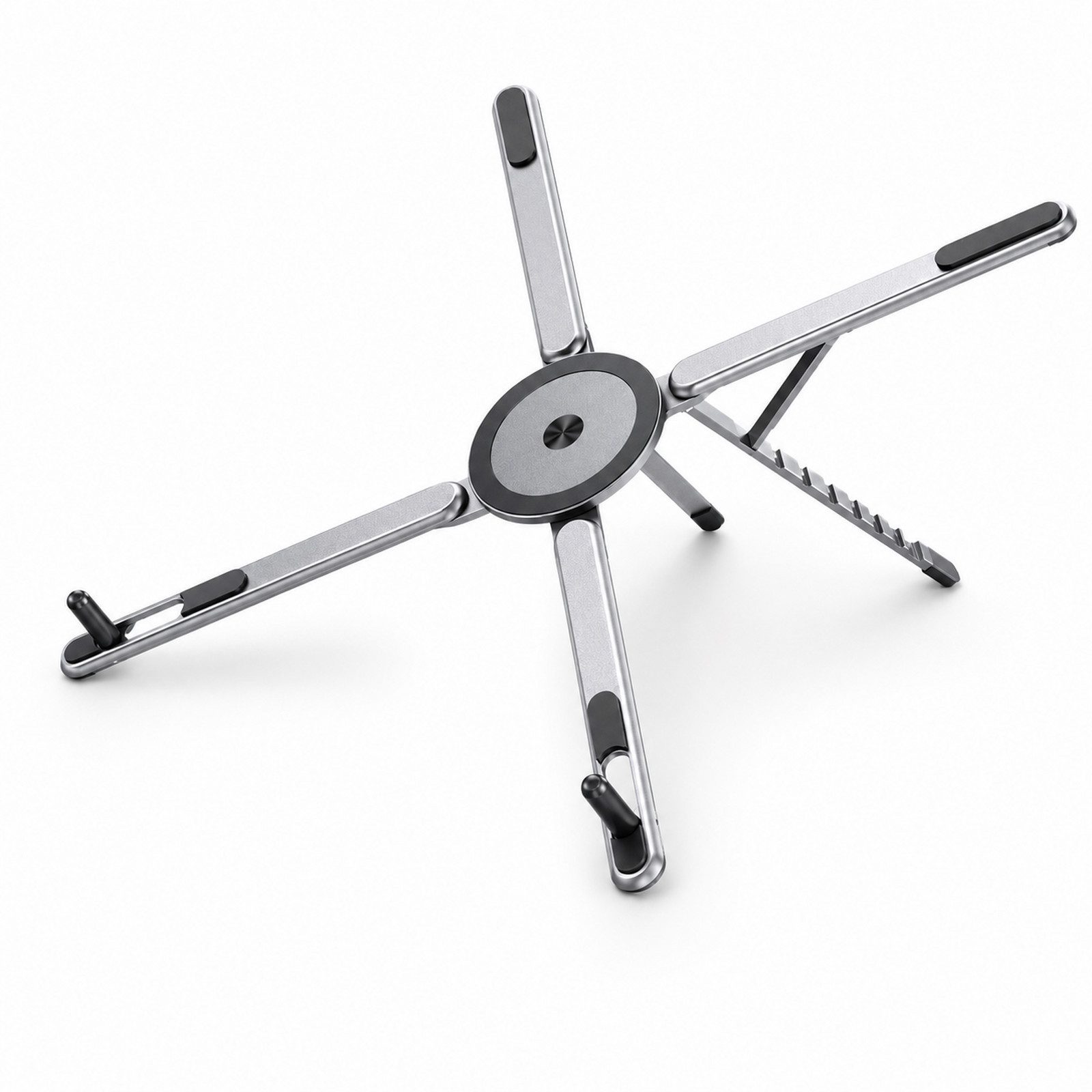 Fyrove Handy-Halterung 3-in-1 Magnet-Laptopständer, höhenverstellbar & platzsparend tragbar, (bis 13 Zoll, Set, Für 4-16 Zoll Laptop/Tablet/Mobiltelefon, Magnetischer, hochbelüfteter und ergonomischer Laptop-Ständer)
